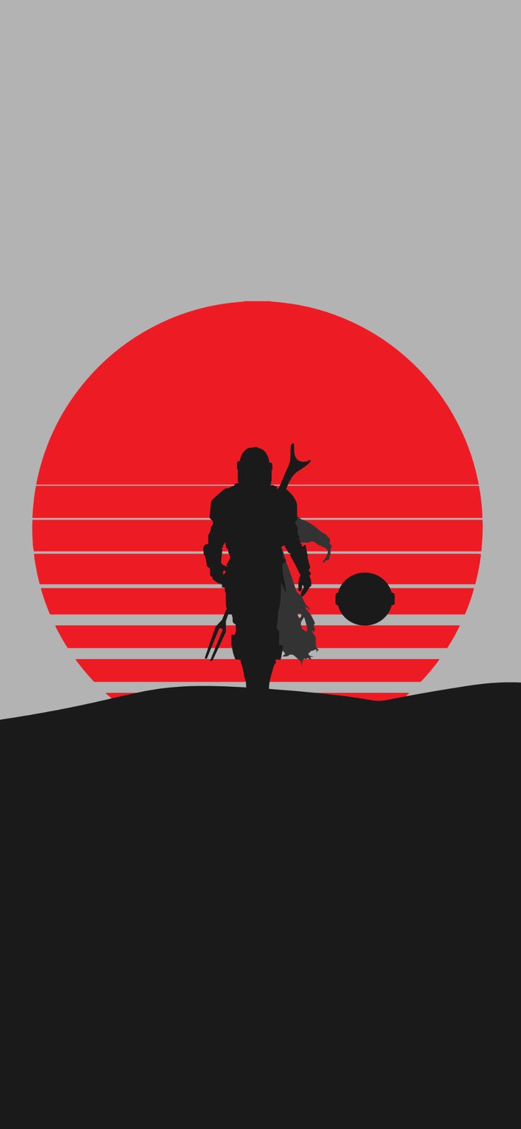 Star Wars The Mandalorian 4K Minimalist Wallpapers