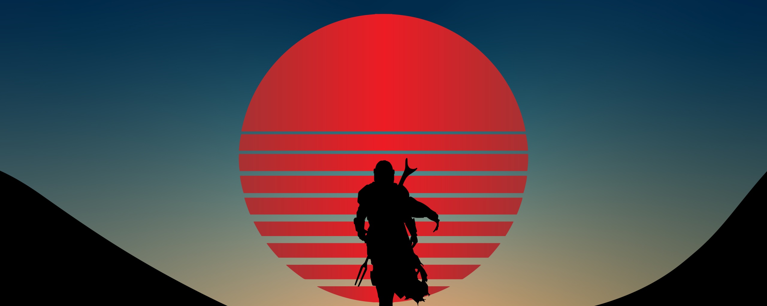 Star Wars The Mandalorian 4K Minimalist Wallpapers