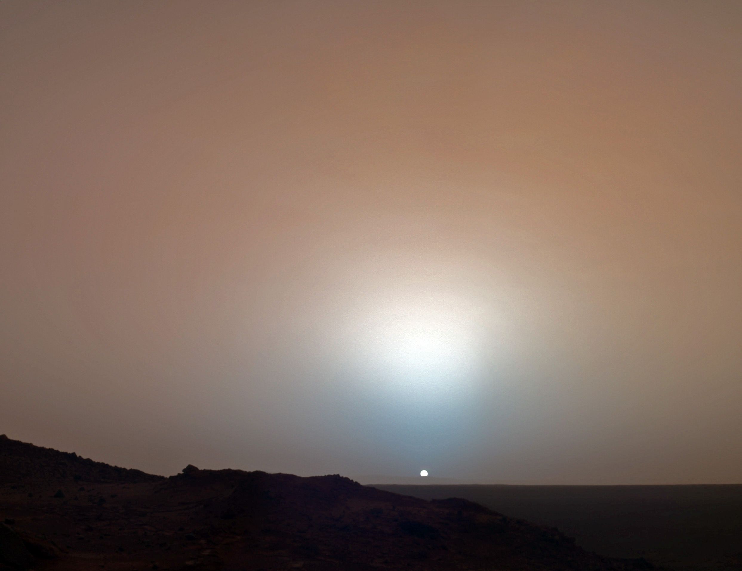 Sunset In Mars Minimal Wallpapers