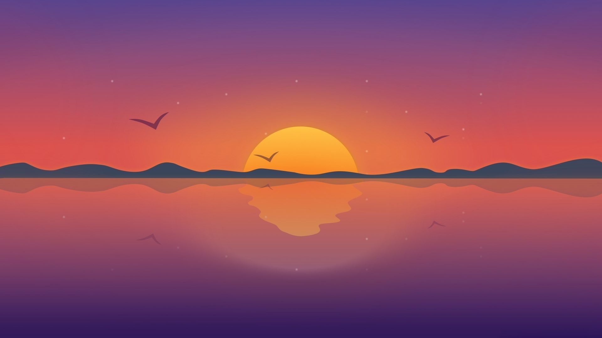 Sunset Minimalism Wallpapers