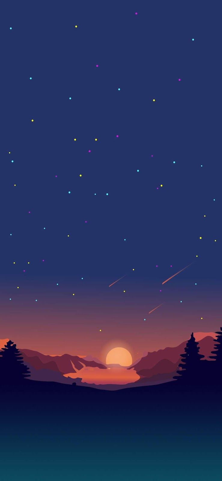 Sunset Scenery Minimal Wallpapers