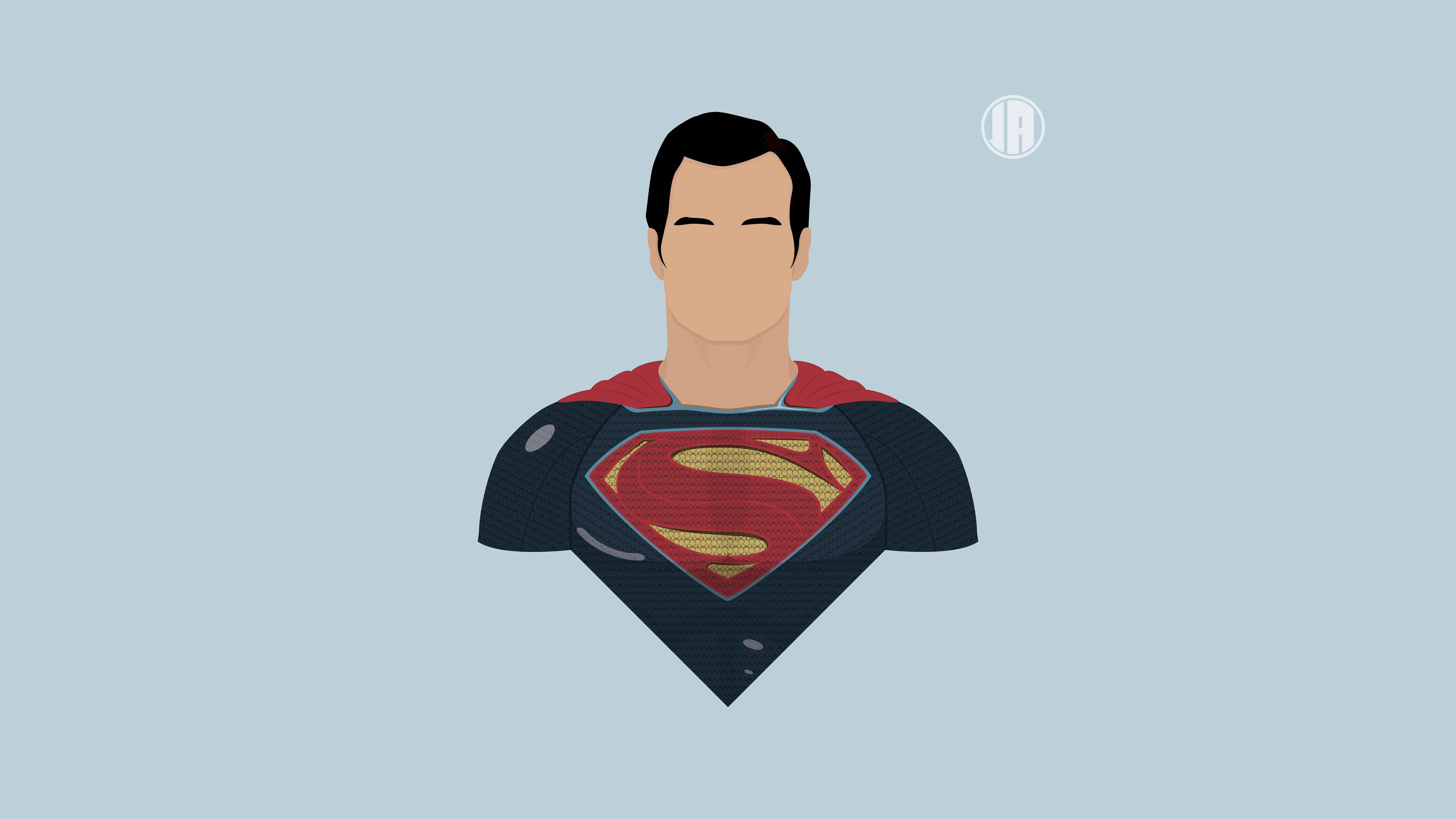 Superman Minimalism Dc Comics Wallpapers