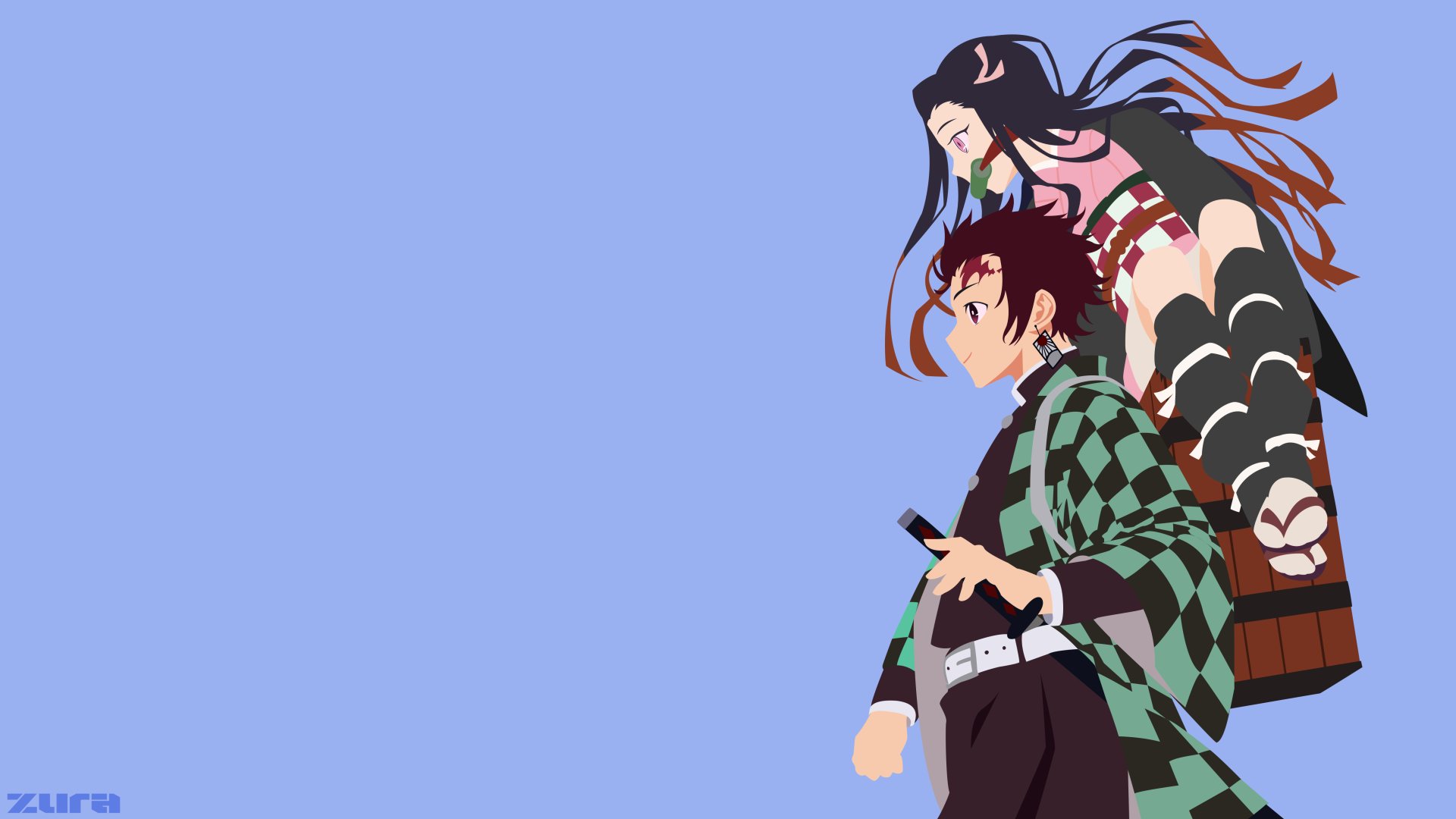 Tanjiro Kamado Minimal Demon Slayer Art Wallpapers