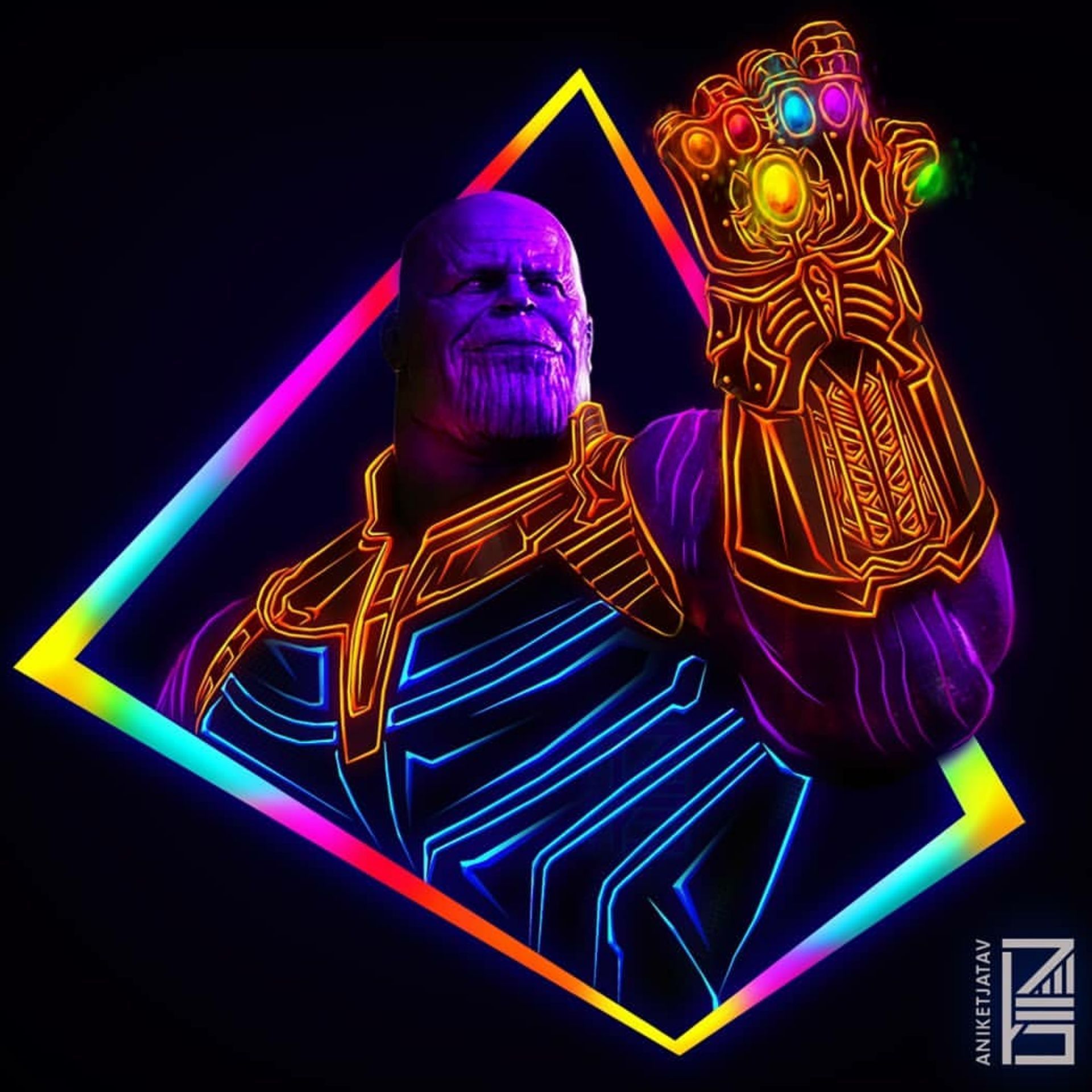 Thanos Endgame Minimalist Wallpapers