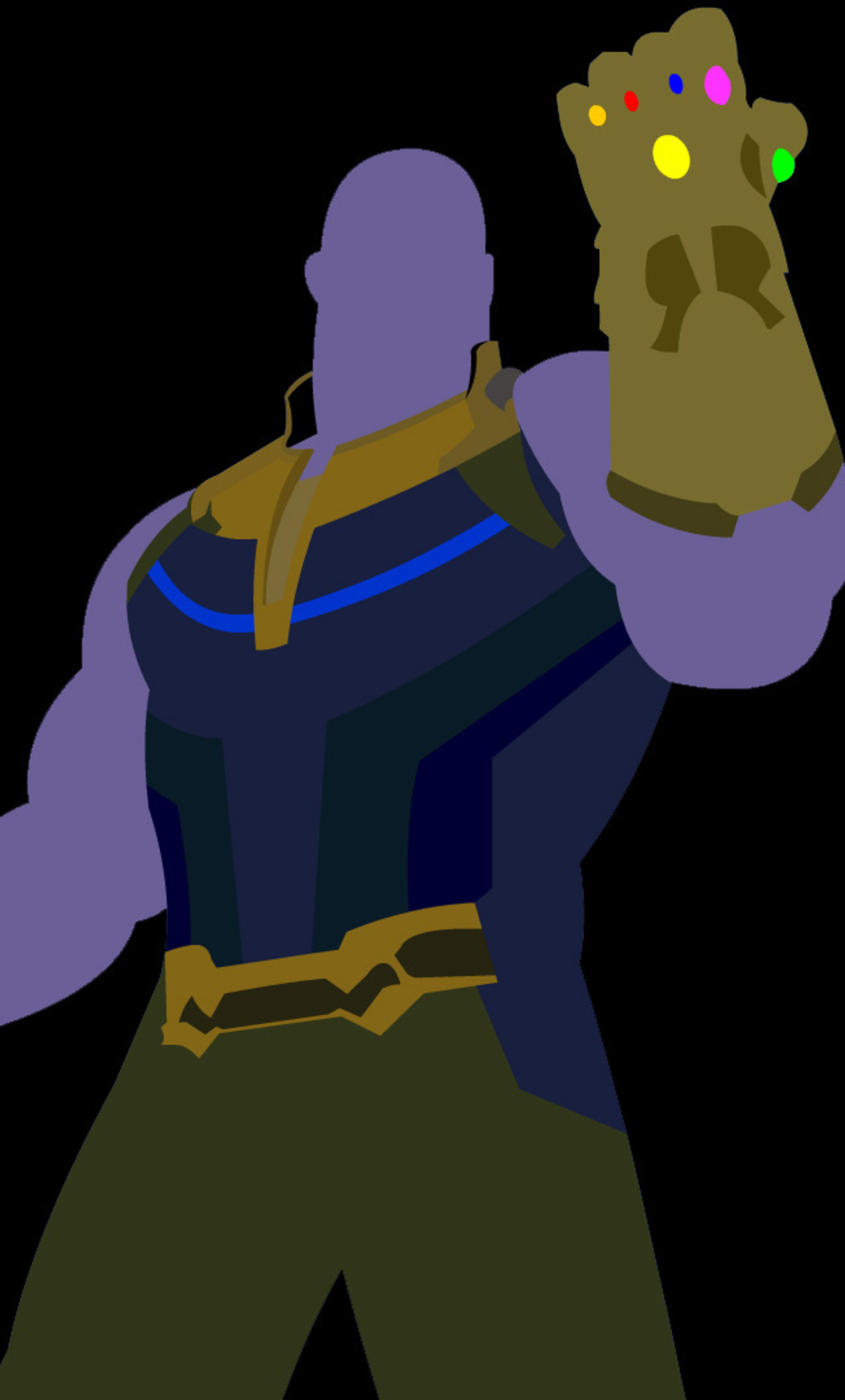 Thanos Minimalism Avengers Infinity War Wallpapers