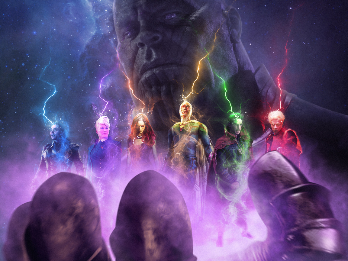 Thanos Minimalism Avengers Infinity War Wallpapers