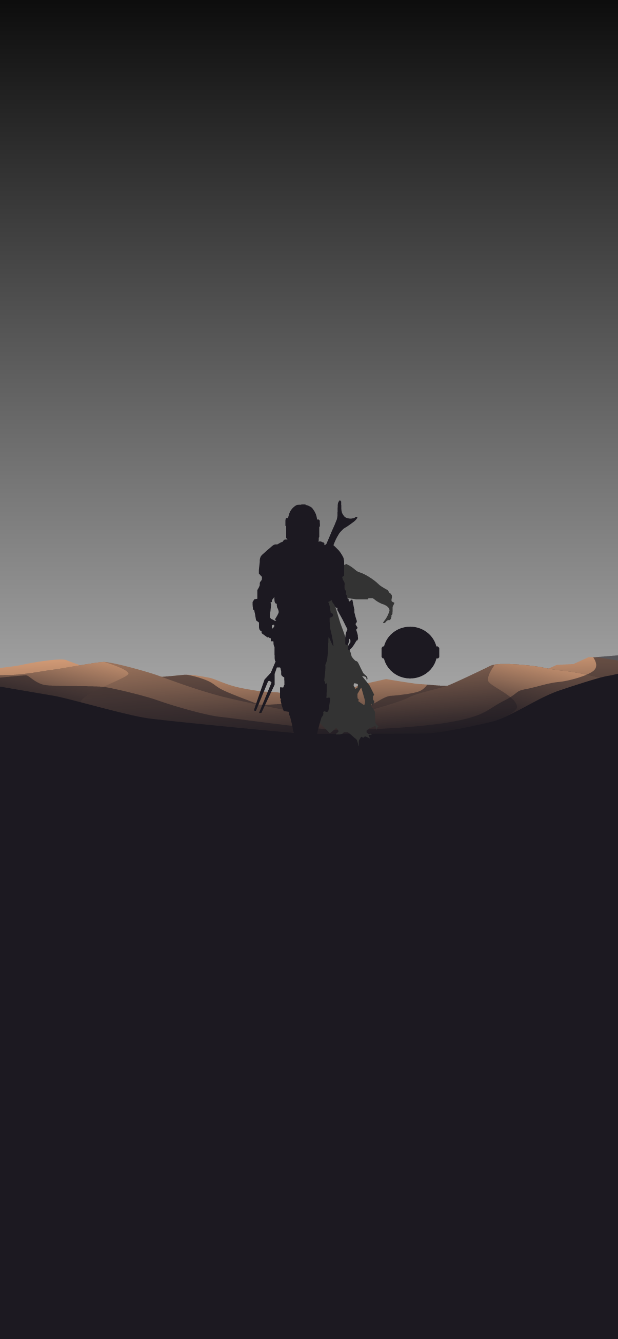 The Mandalorian Minimal Logo Wallpapers