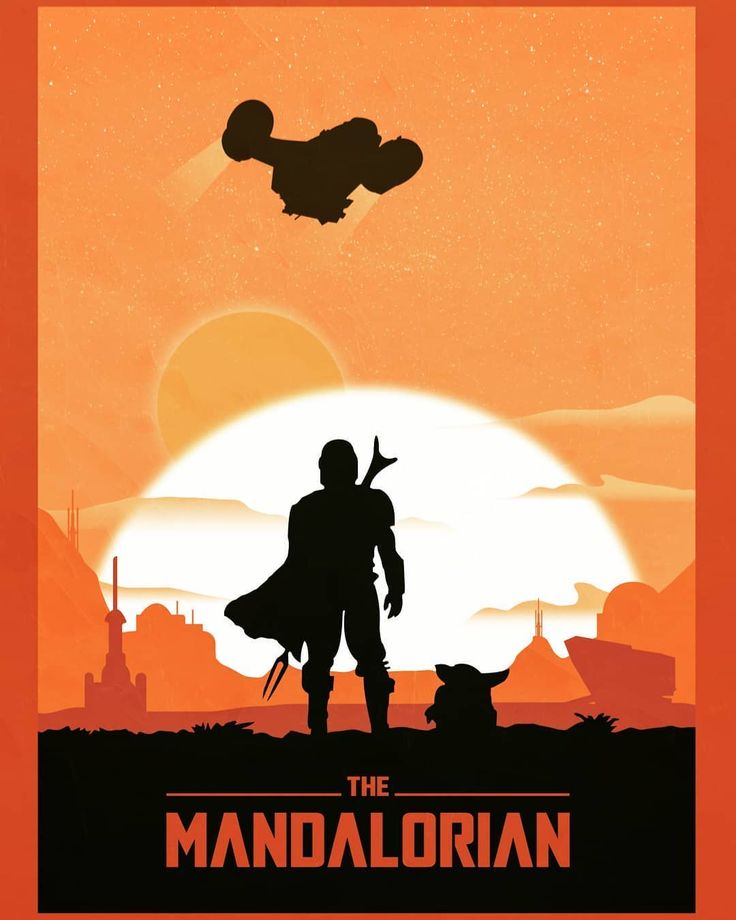 The Mandalorian Minimal Logo Wallpapers