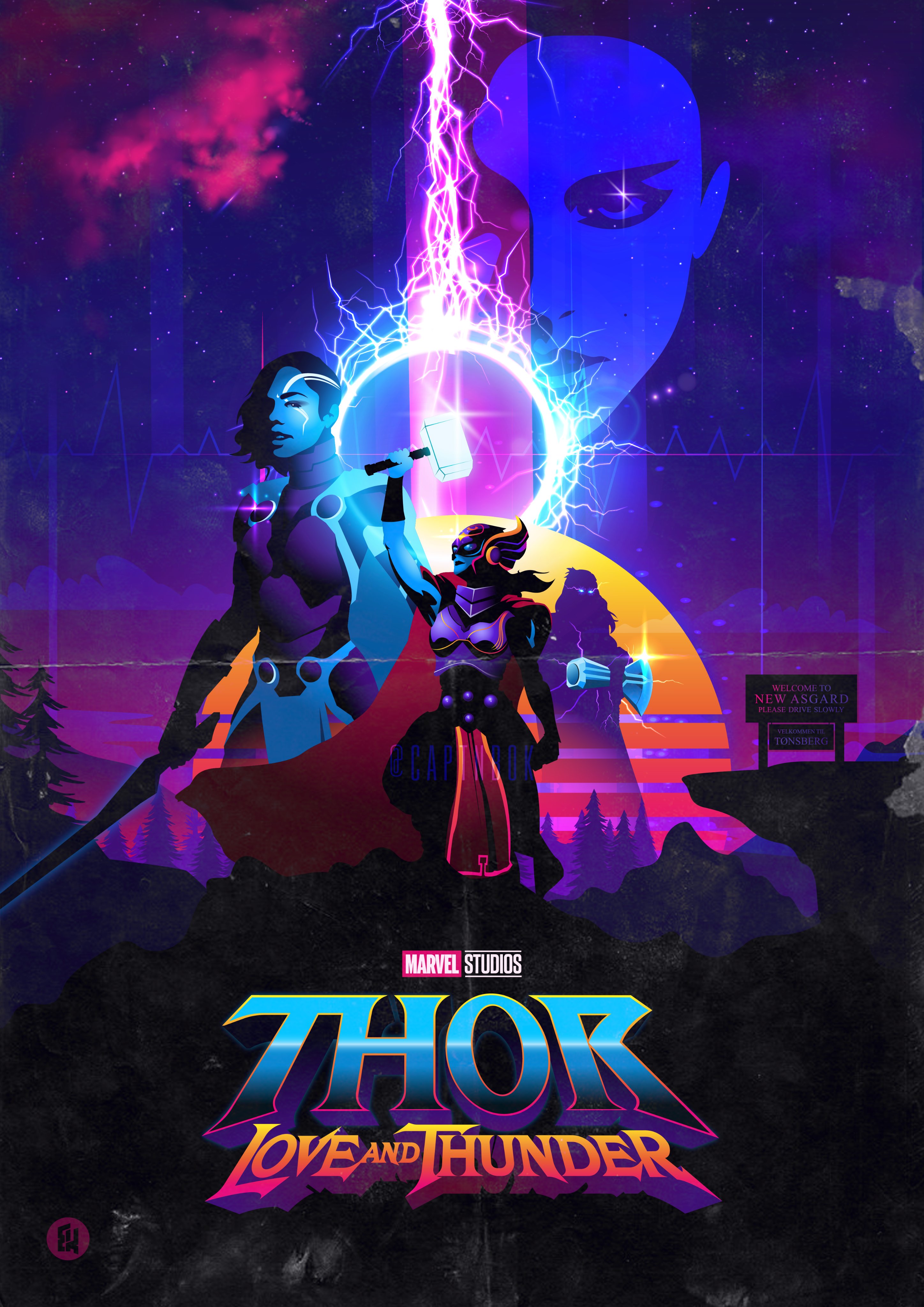 Thor Love And Thunder Minimal Wallpapers