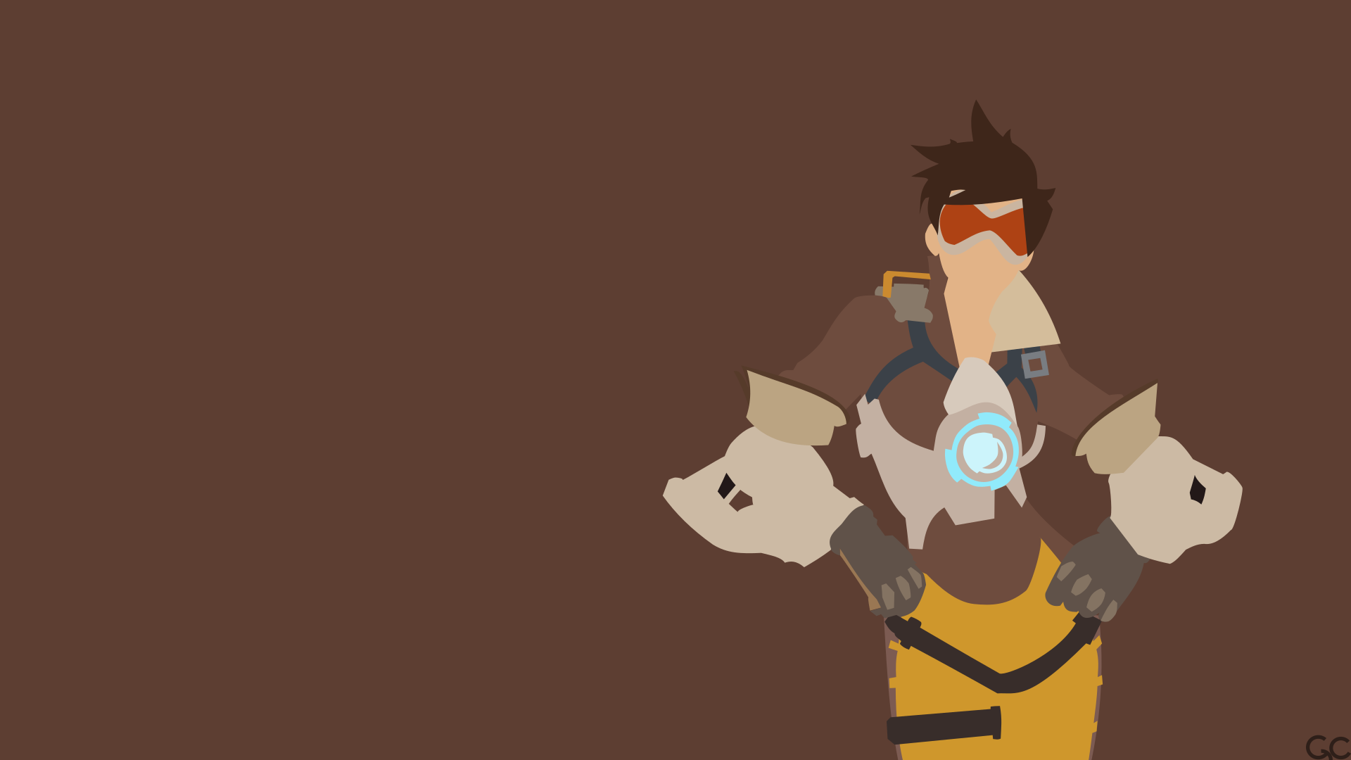 Tracer Overwatch Minimal Artwork Wallpapers