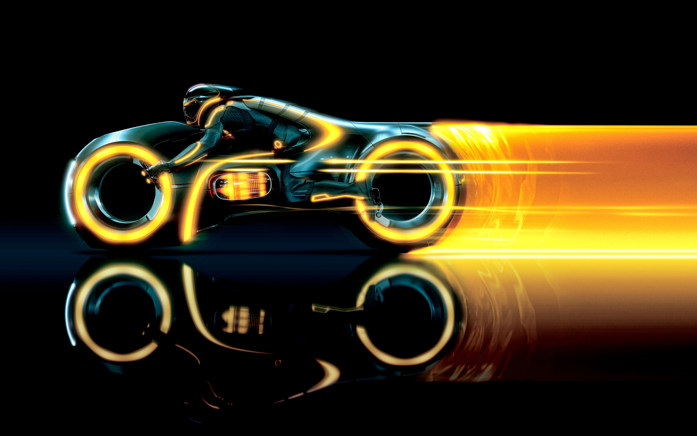 Tron Light Cycle Minimal Wallpapers