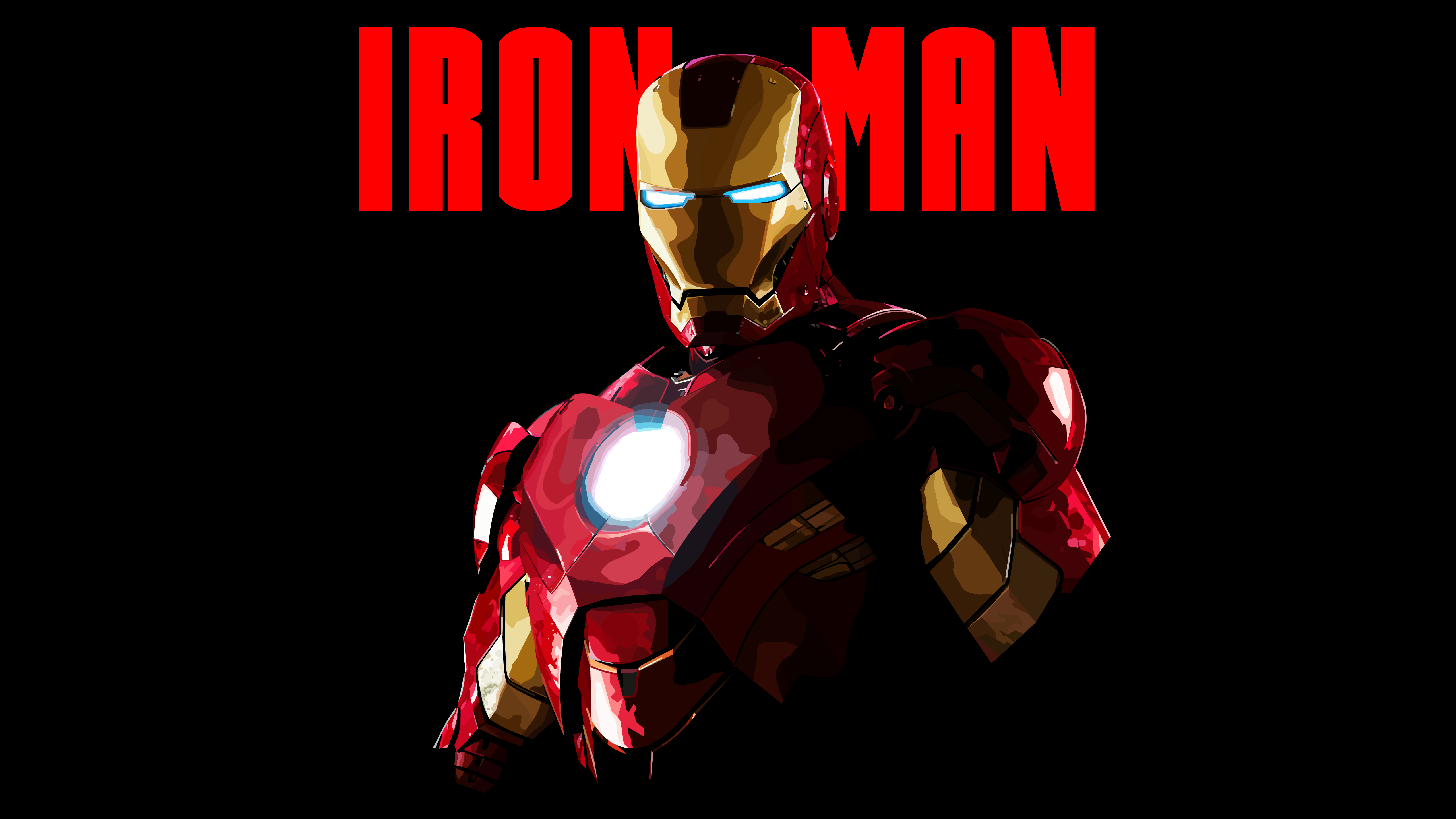 War Machine Iron Man Poly Minimalism Wallpapers