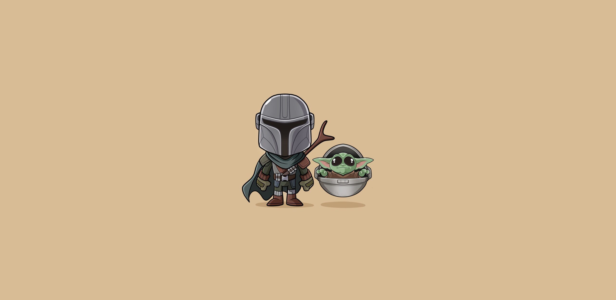 Yodababy Yoda Minimalist Art Wallpapers