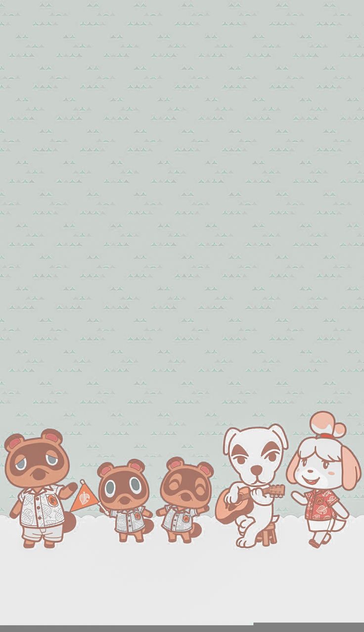 Minimalist Animal Crossing Phone Wallpapers