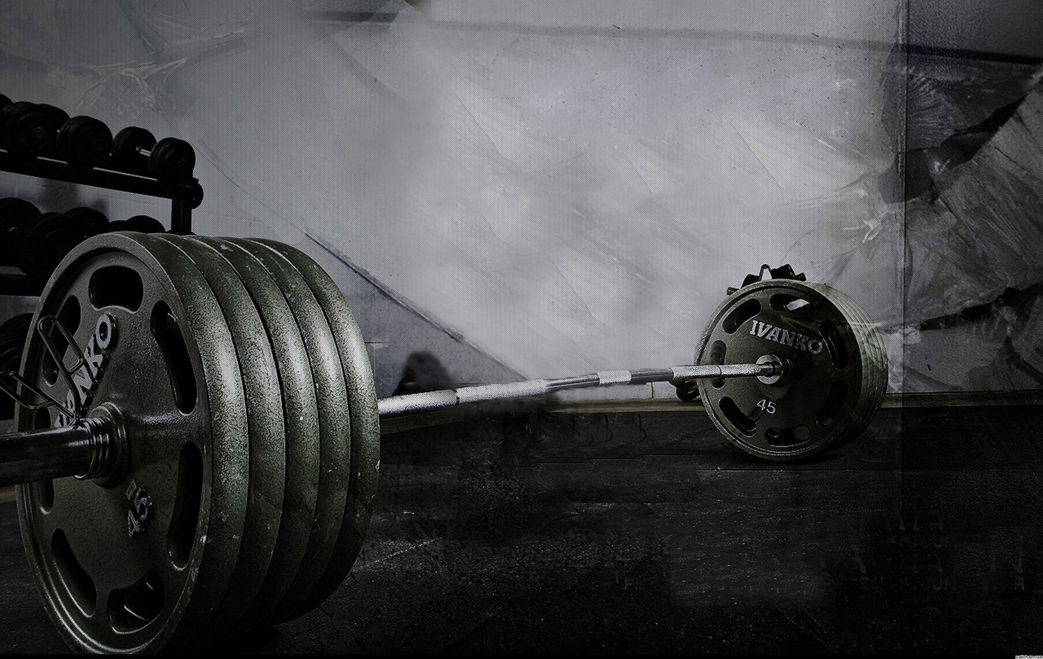 Girl Lifting Bar Wallpapers