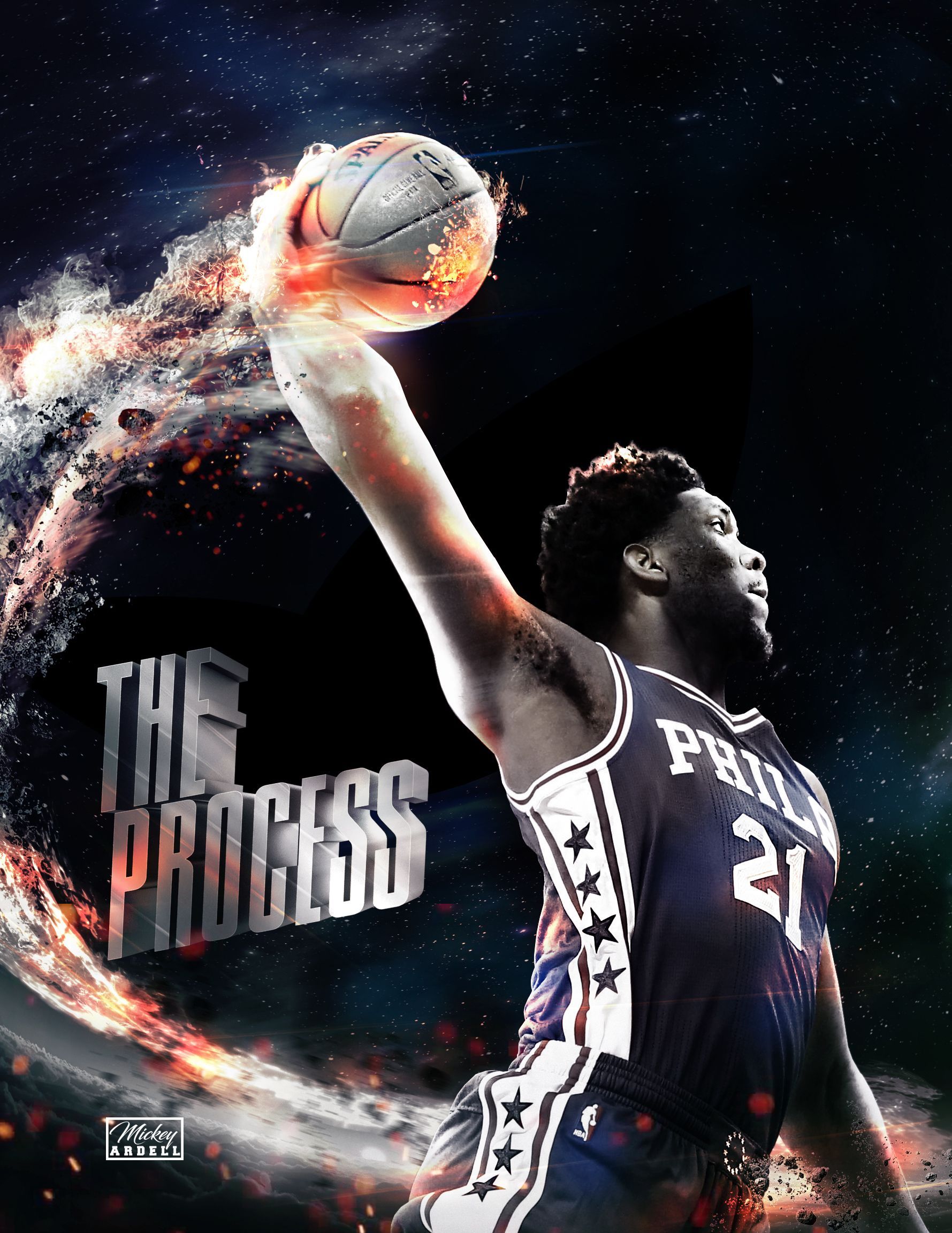 Joel Embiid 4K Art Wallpapers