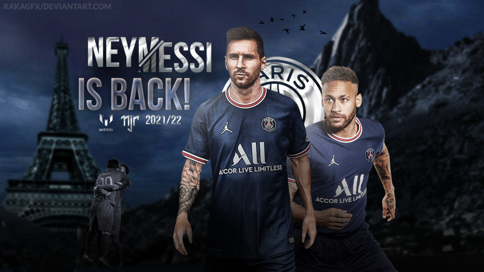 Lionel Messi Kylian Mbappe Neymar Psg Wallpapers