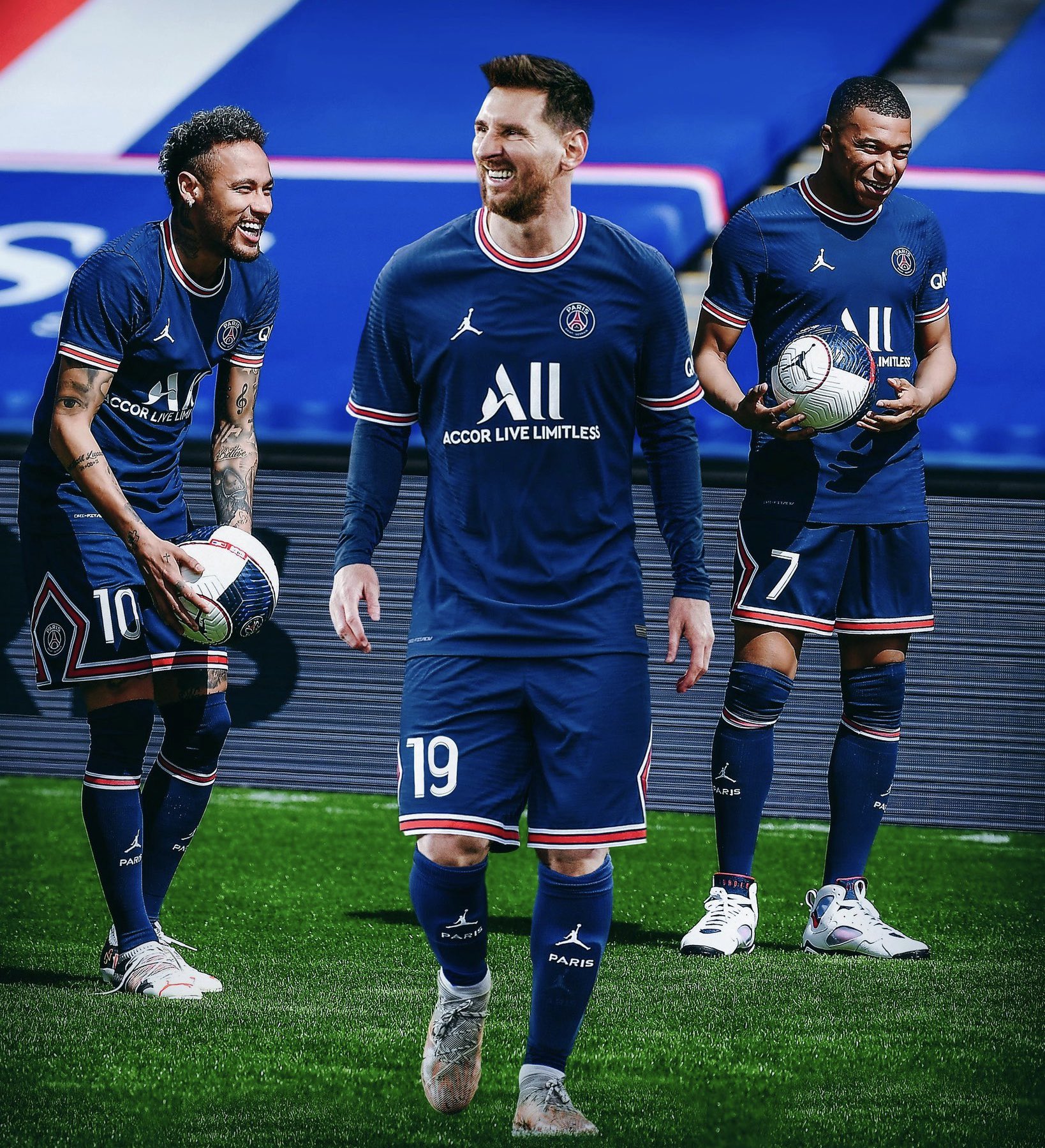 Lionel Messi Kylian Mbappe Neymar Psg Wallpapers