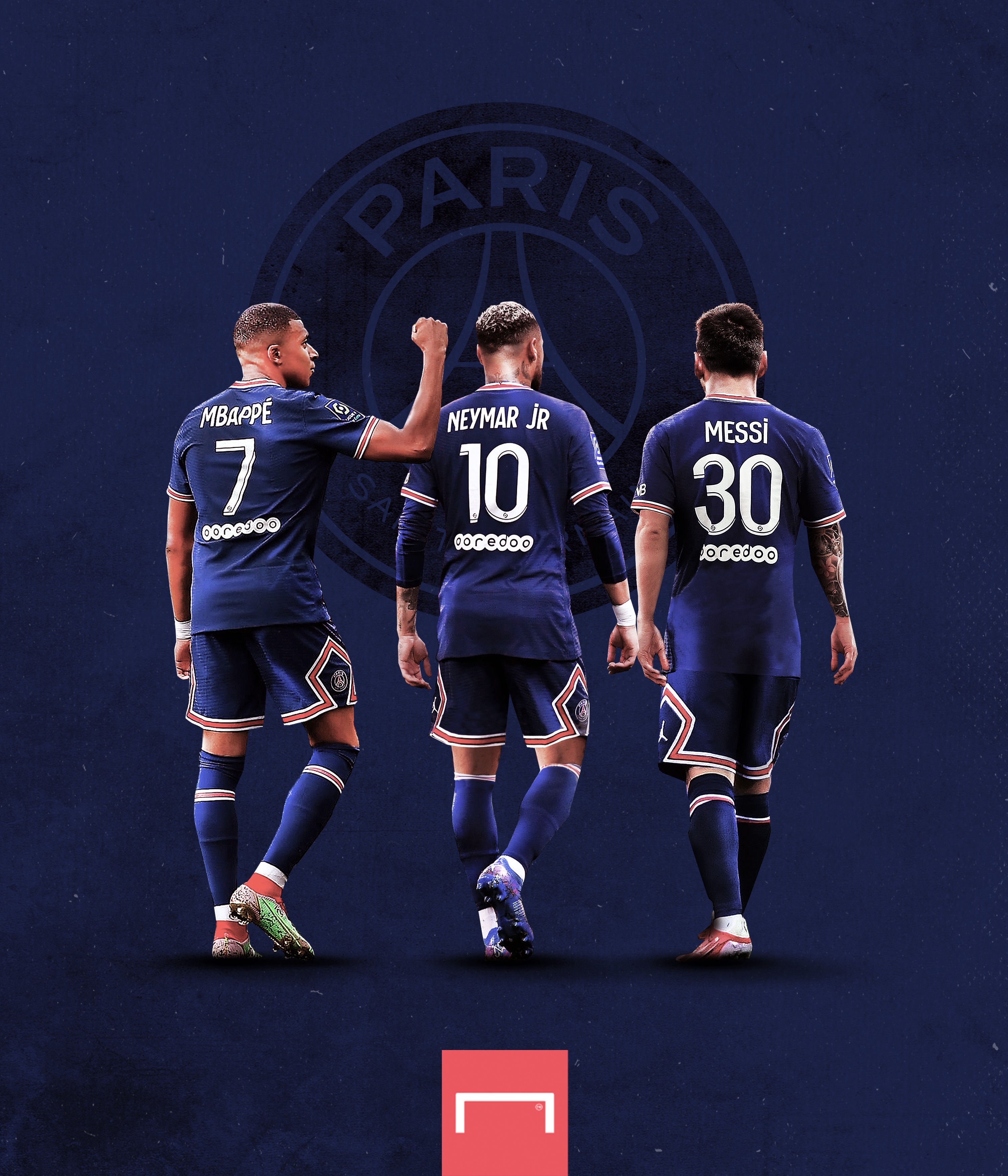 Lionel Messi Kylian Mbappe Neymar Psg Wallpapers