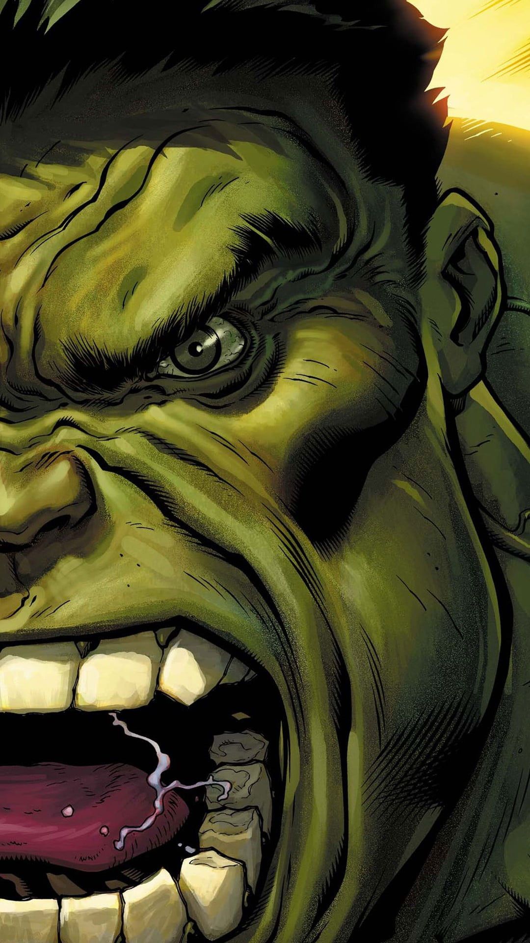 Angry Hulk Illustration Wallpapers