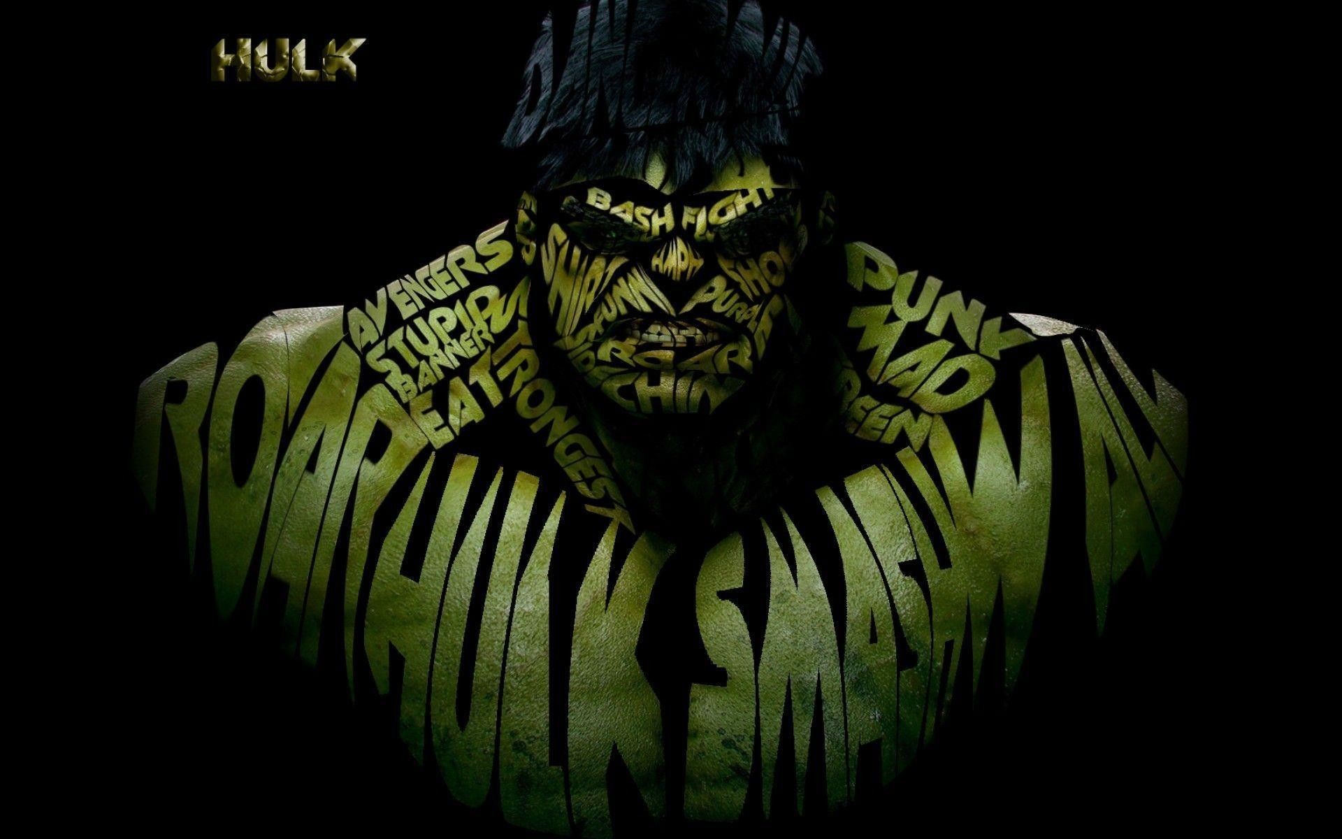 Angry Hulk Illustration Wallpapers