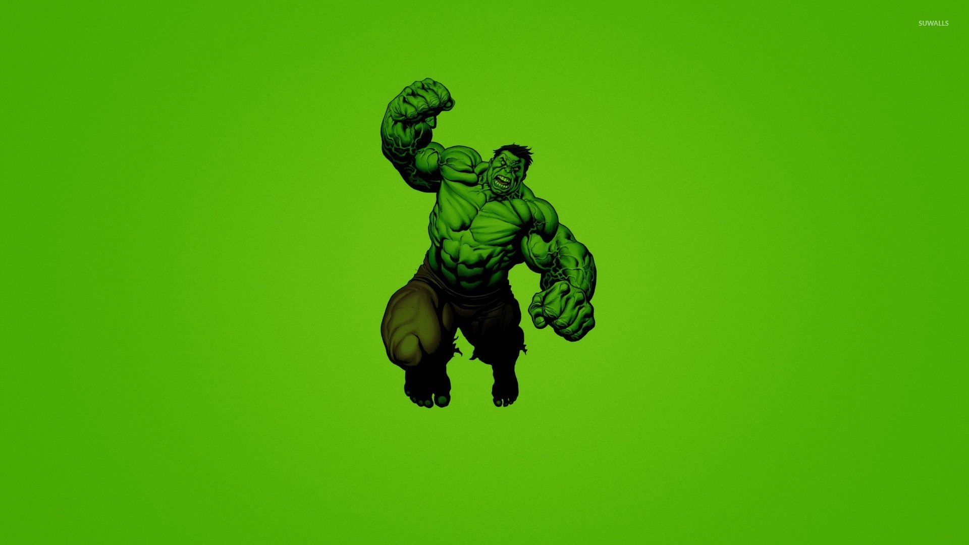 Angry Hulk Illustration Wallpapers