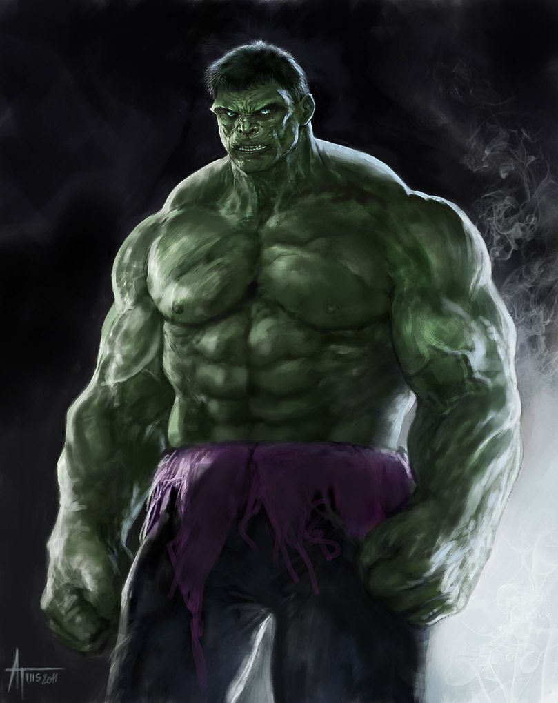 Angry Hulk Illustration Wallpapers