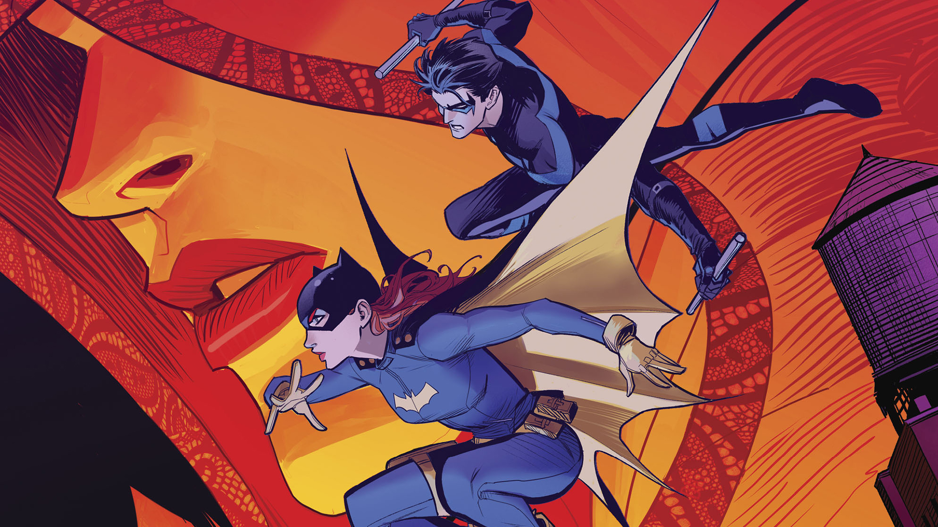 Batgirl And Nightwing Dc Comic Wallpapers