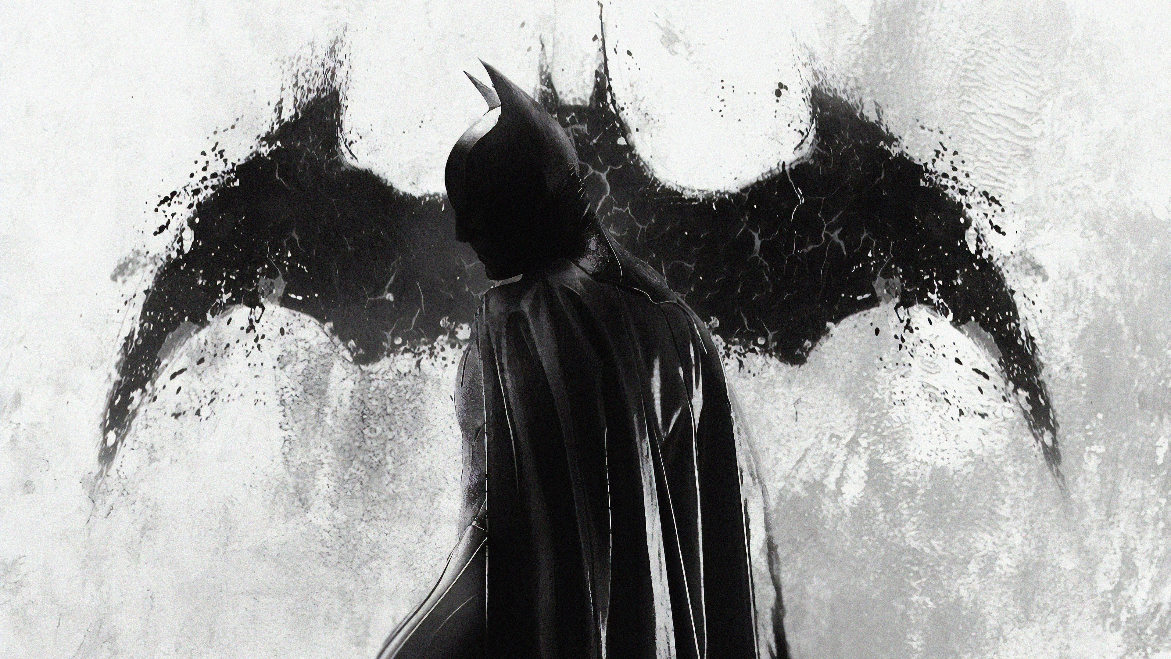 Batman Monochrome Artwork Wallpapers