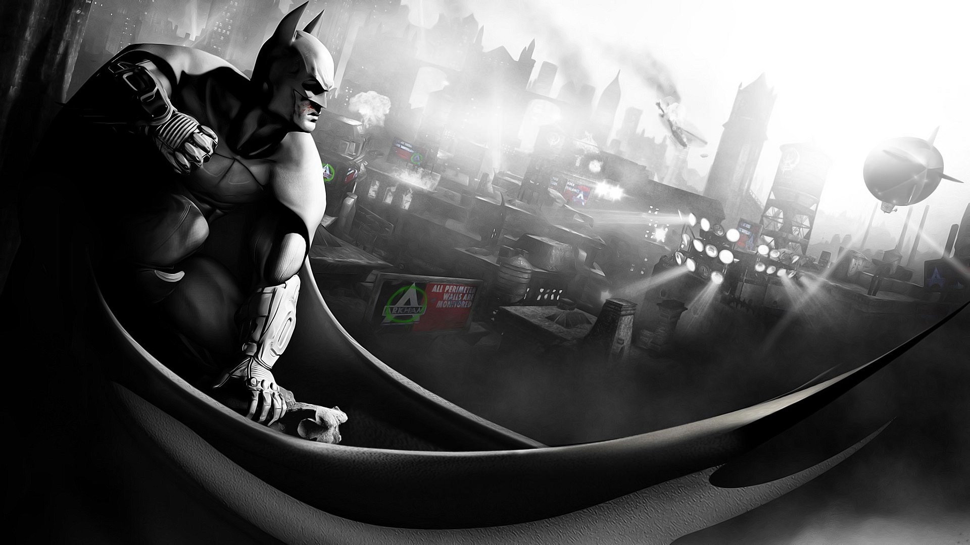 Batman Monochrome Artwork Wallpapers