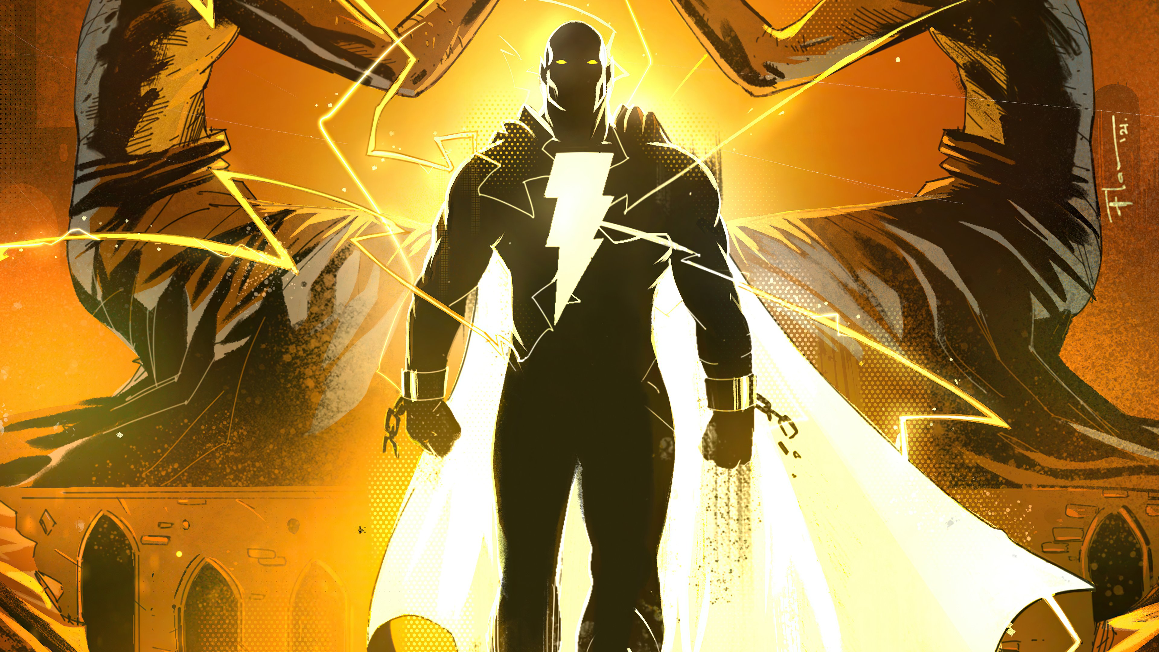 Black Adam Dc Comic Art 5K Wallpapers