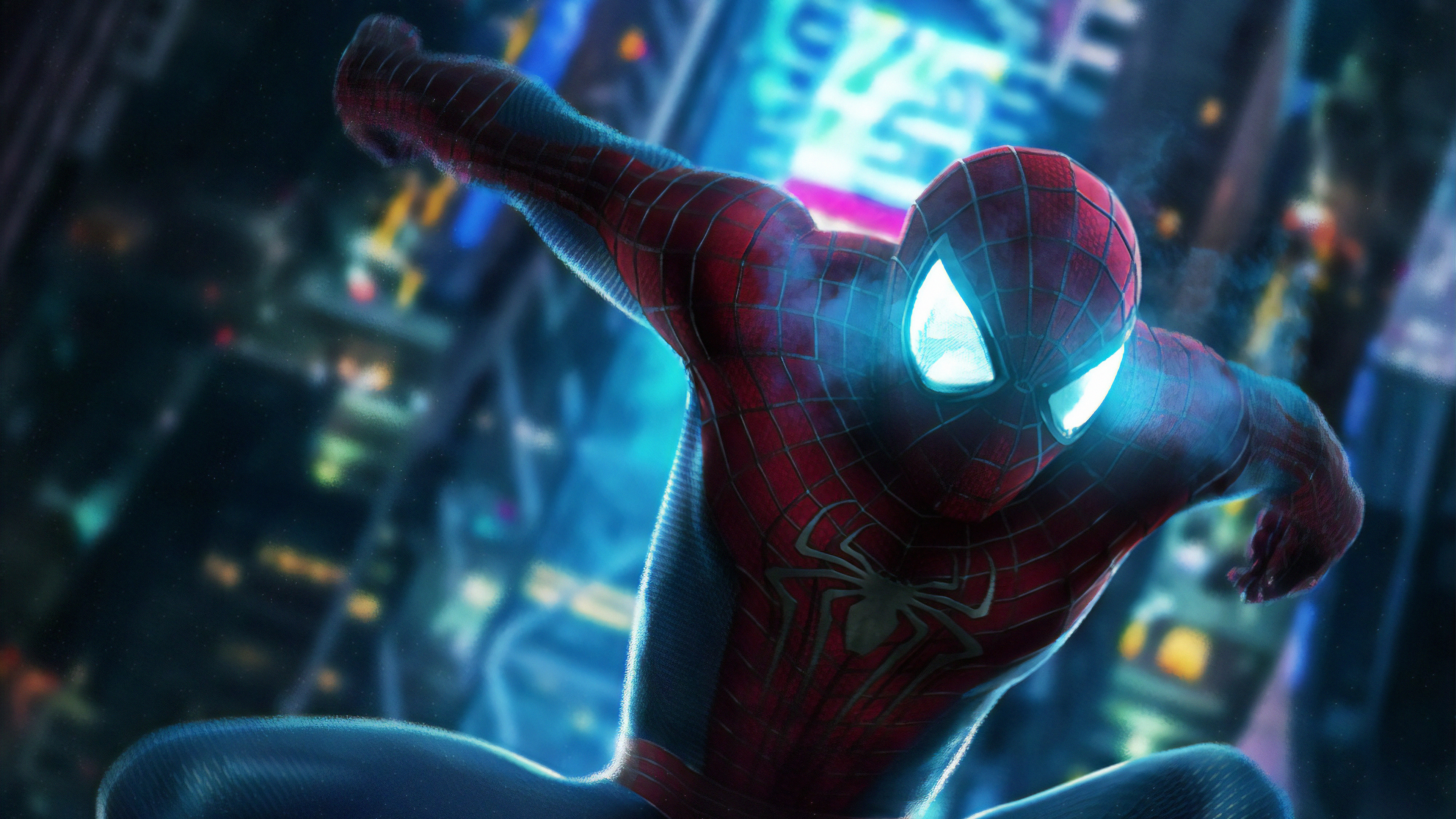 Blue Spiderman Artwork Wallpapers