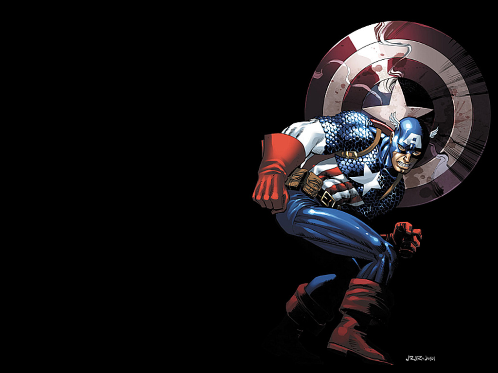 Captain America Marvel Comic Art Wallpapers