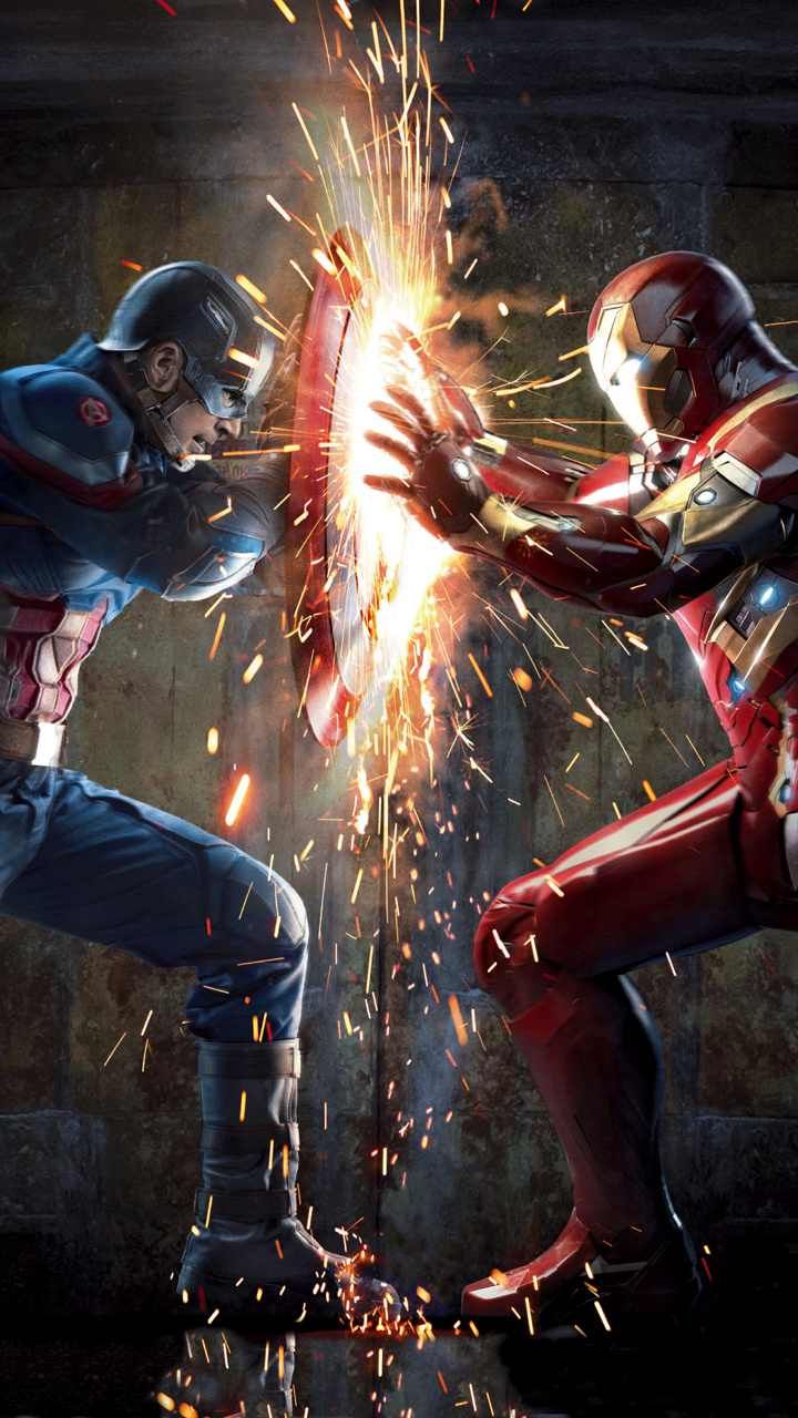 Captain America Vs Iron Man Iphone Hd Wallpapers