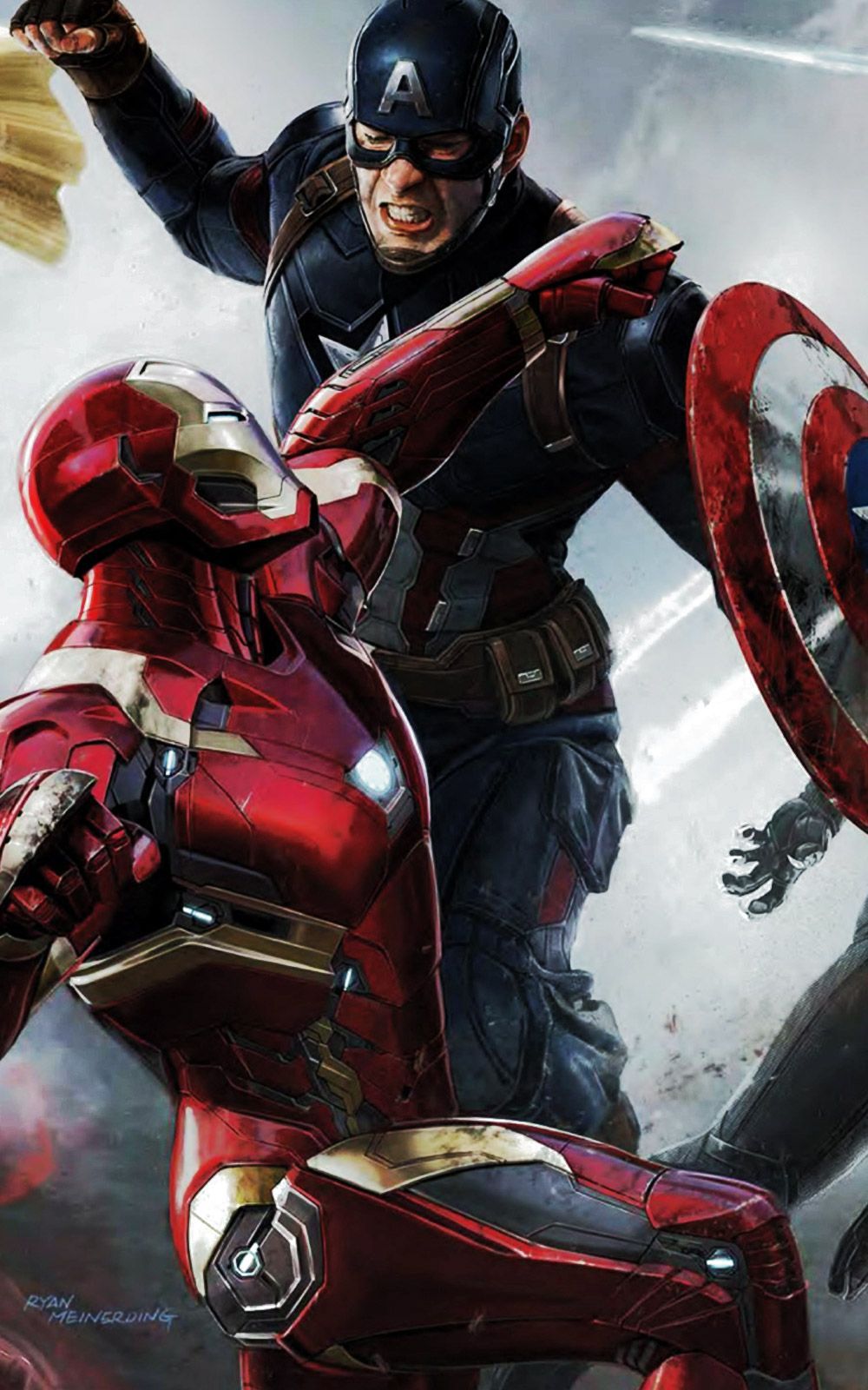 Captain America Vs Iron Man Iphone Hd Wallpapers