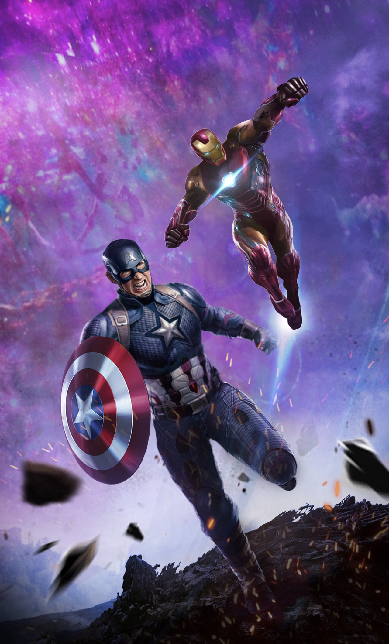 Captain America Vs Iron Man Iphone Hd Wallpapers