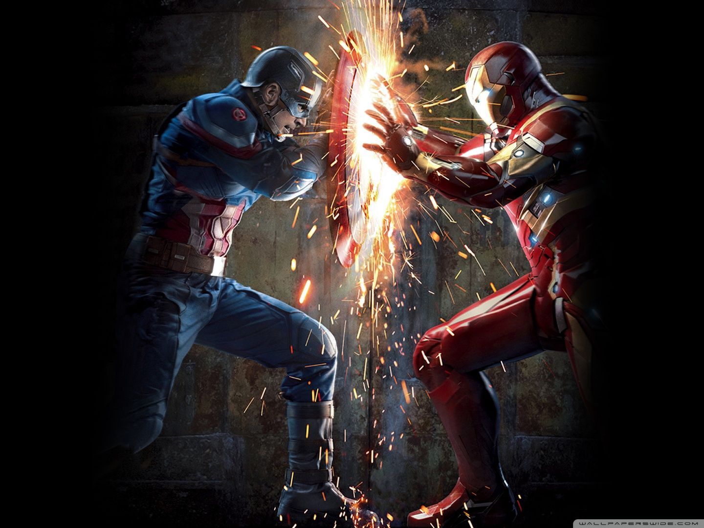 Captain America Vs Iron Man Iphone Hd Wallpapers