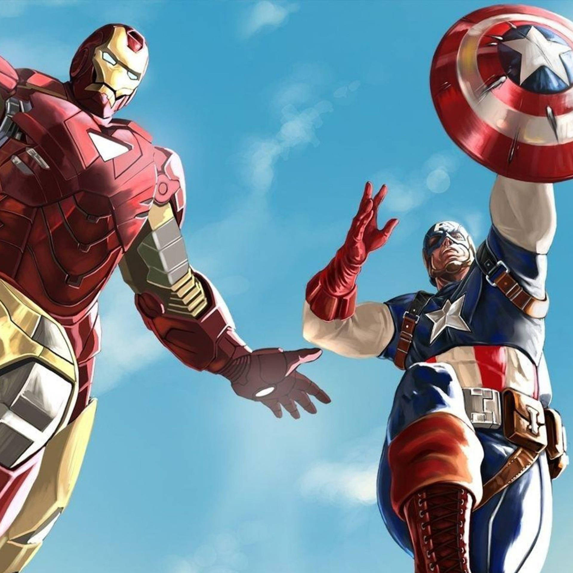 Captain America Vs Iron Man Iphone Hd Wallpapers