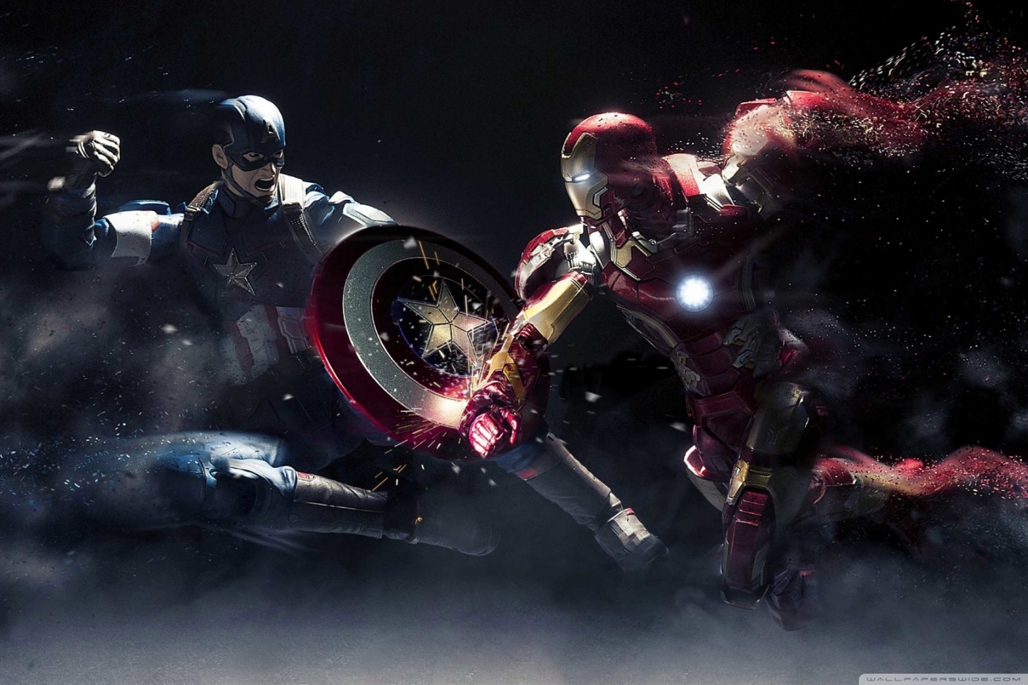 Captain America Vs Iron Man Iphone Hd Wallpapers