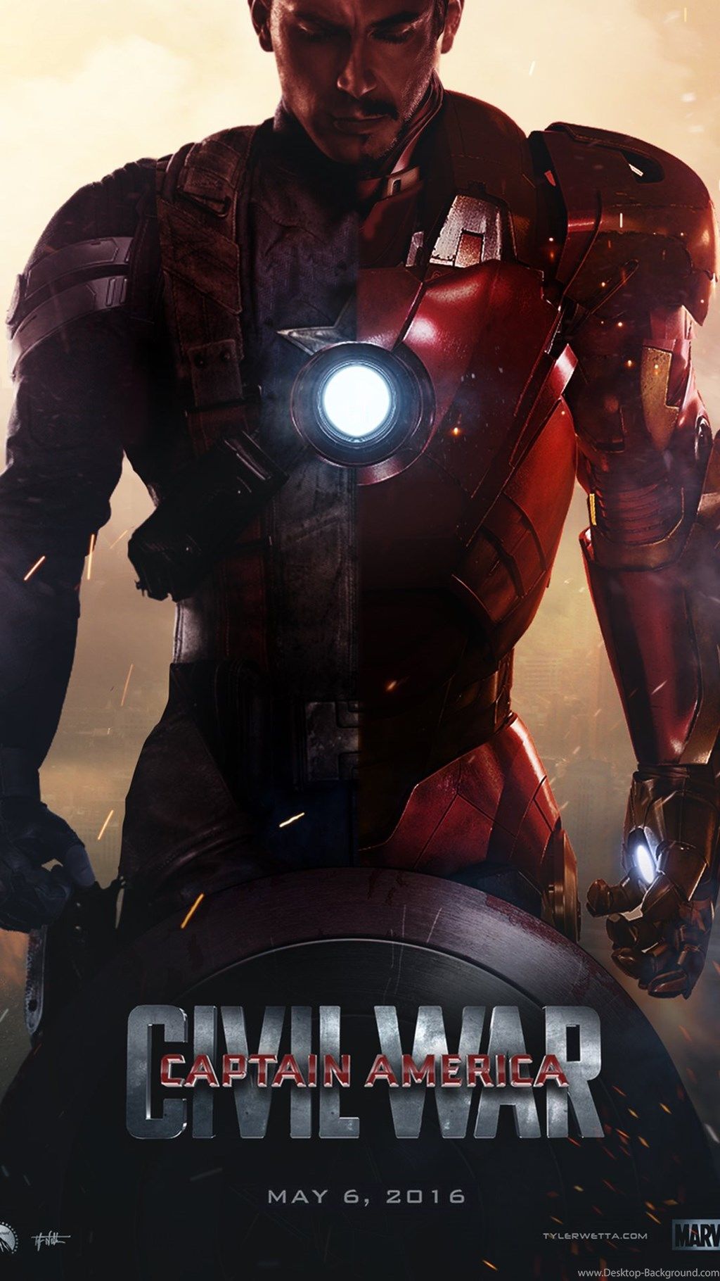 Captain America Vs Iron Man Iphone Hd Wallpapers