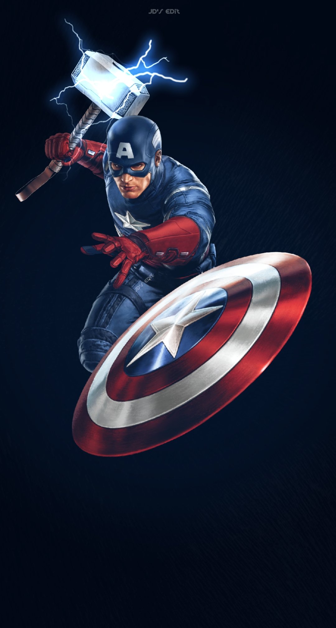 Captain America With Thor Hammer Wallpapers