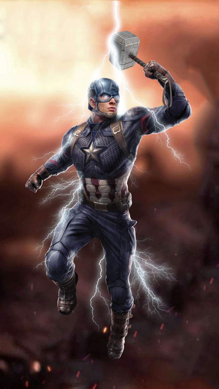 Captain America With Thor Hammer Wallpapers