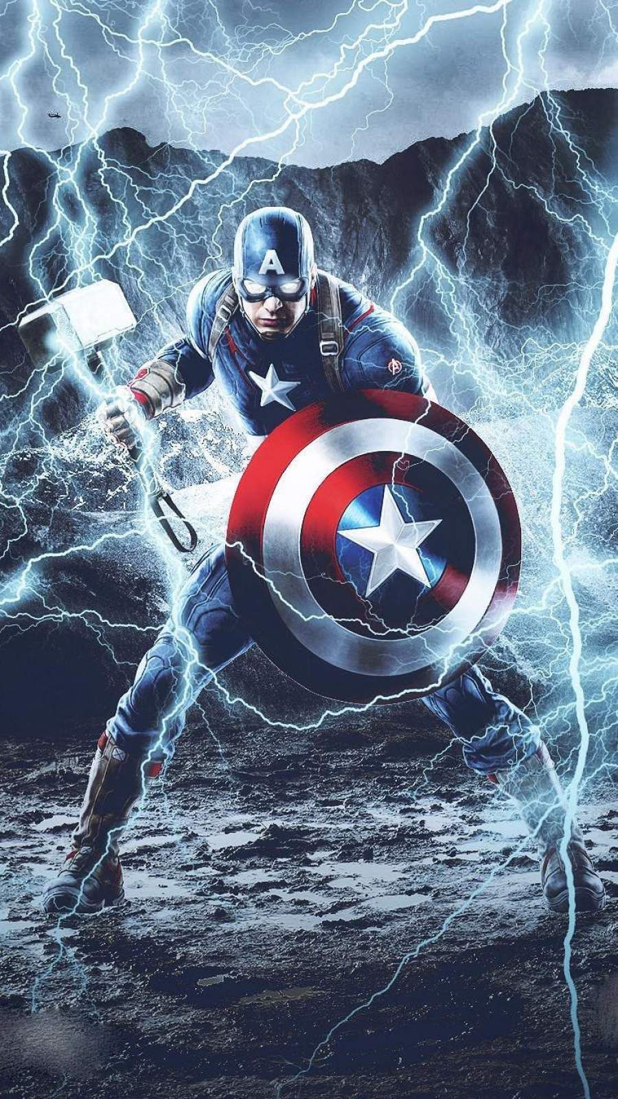 Captain America With Thor Hammer Wallpapers