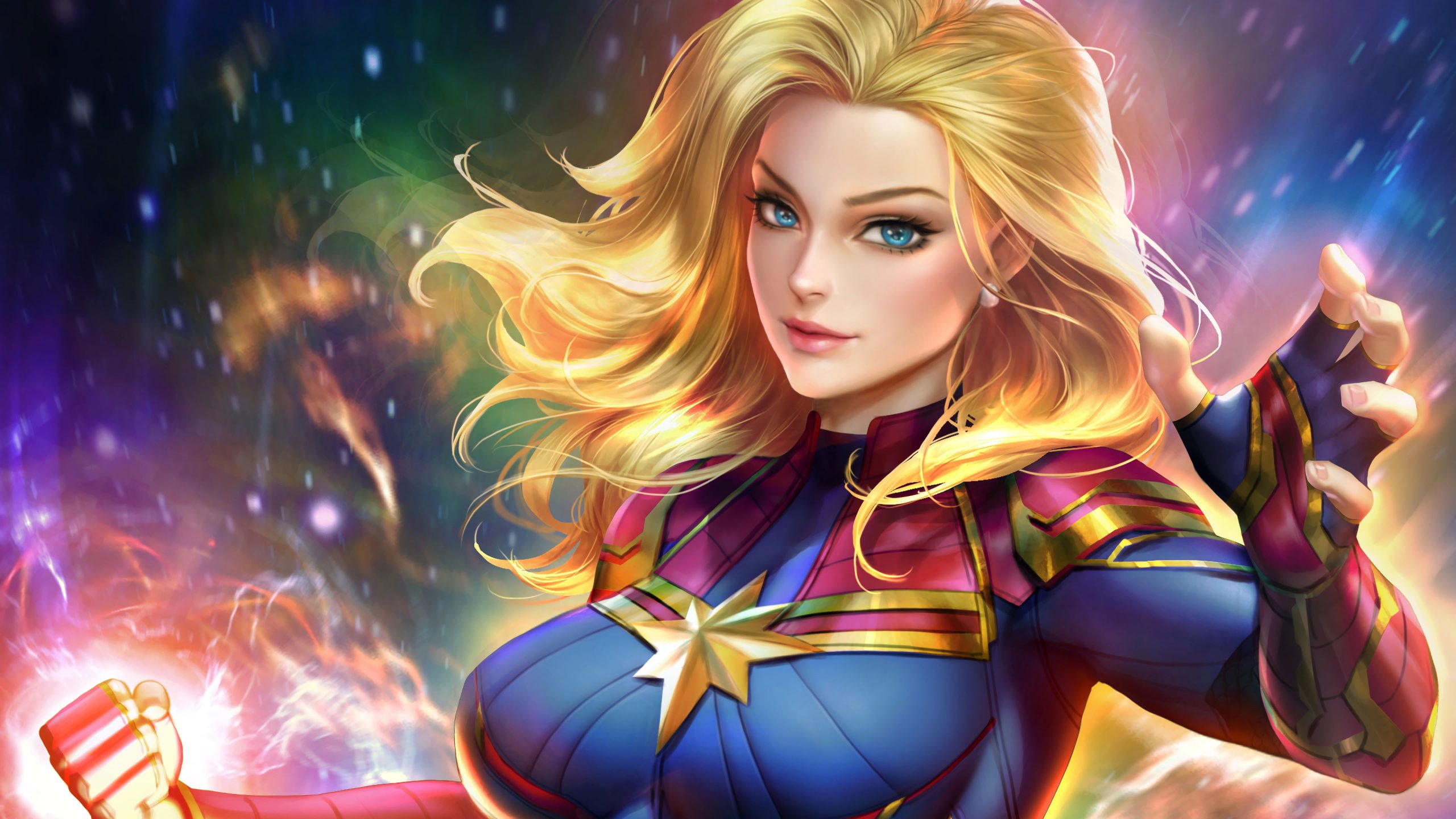 Captain Marvel 4K Cool 2021 Art Wallpapers