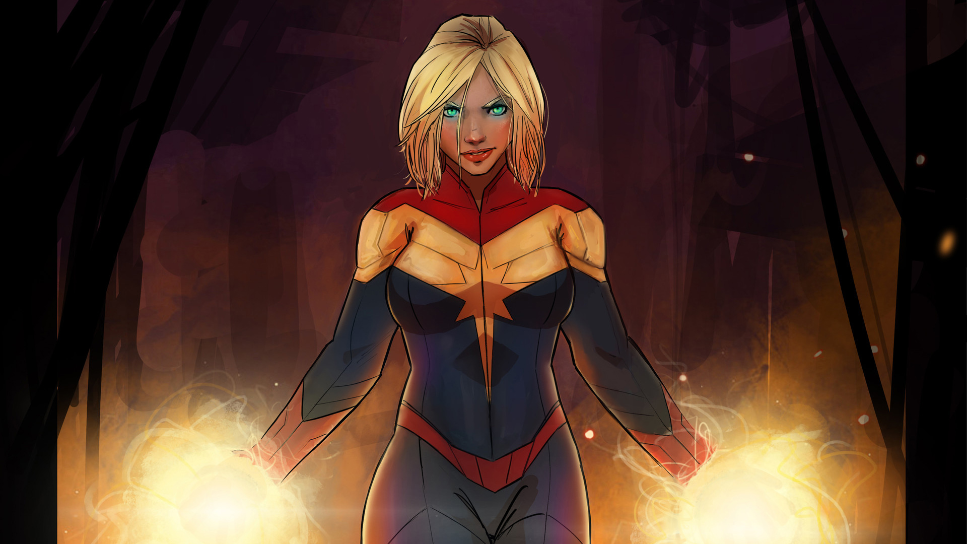 Captain Marvel Artstation Wallpapers