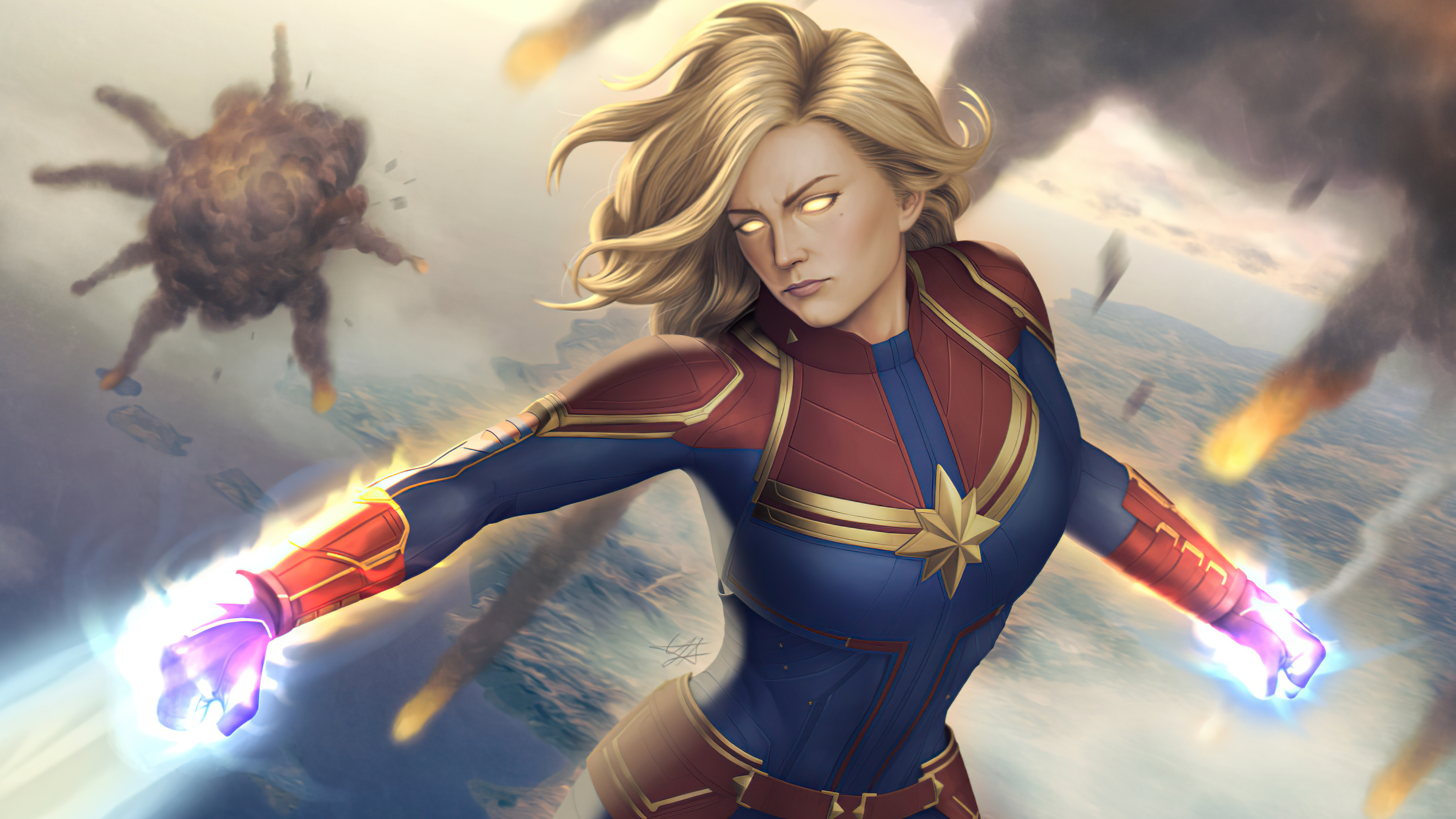 Captain Marvel Artstation Wallpapers