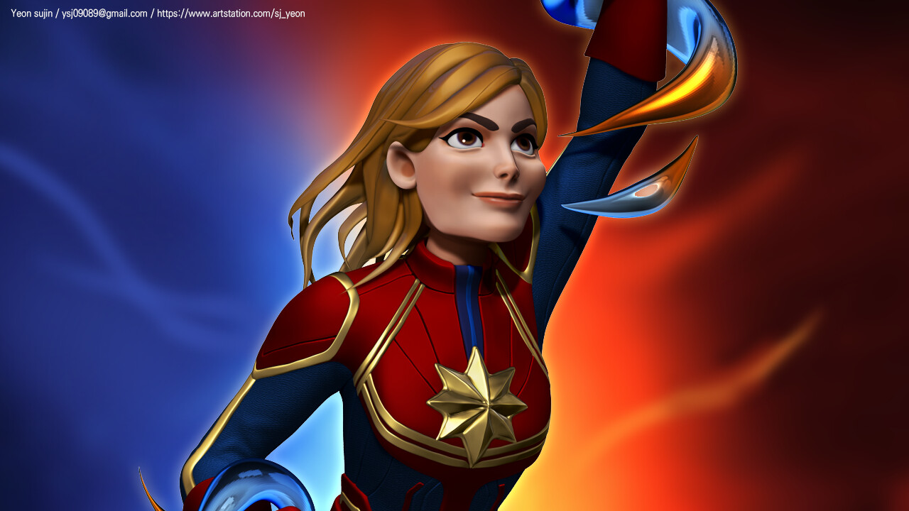 Captain Marvel Artstation Wallpapers