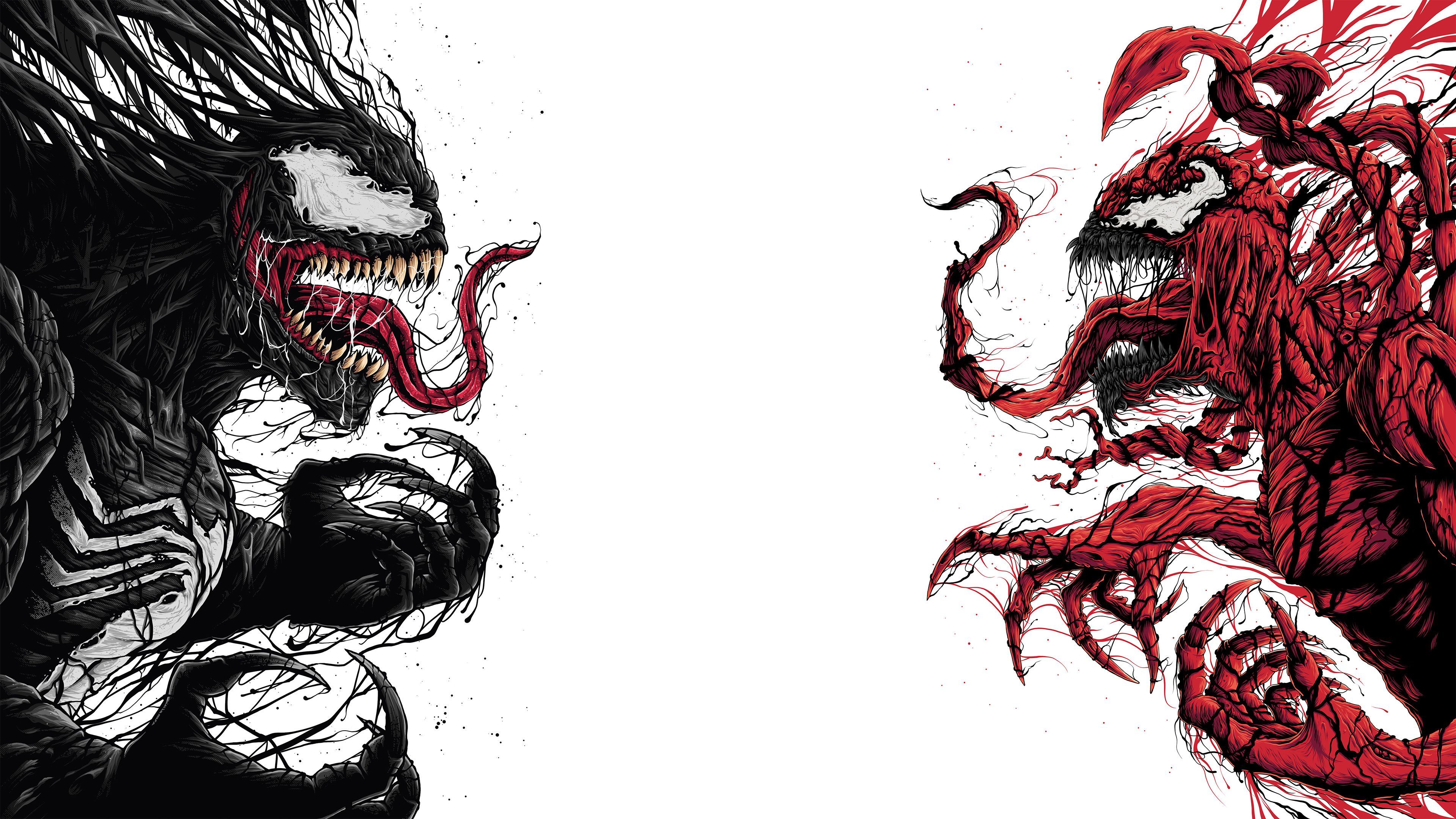 Carnage Minimalism 4K Wallpapers