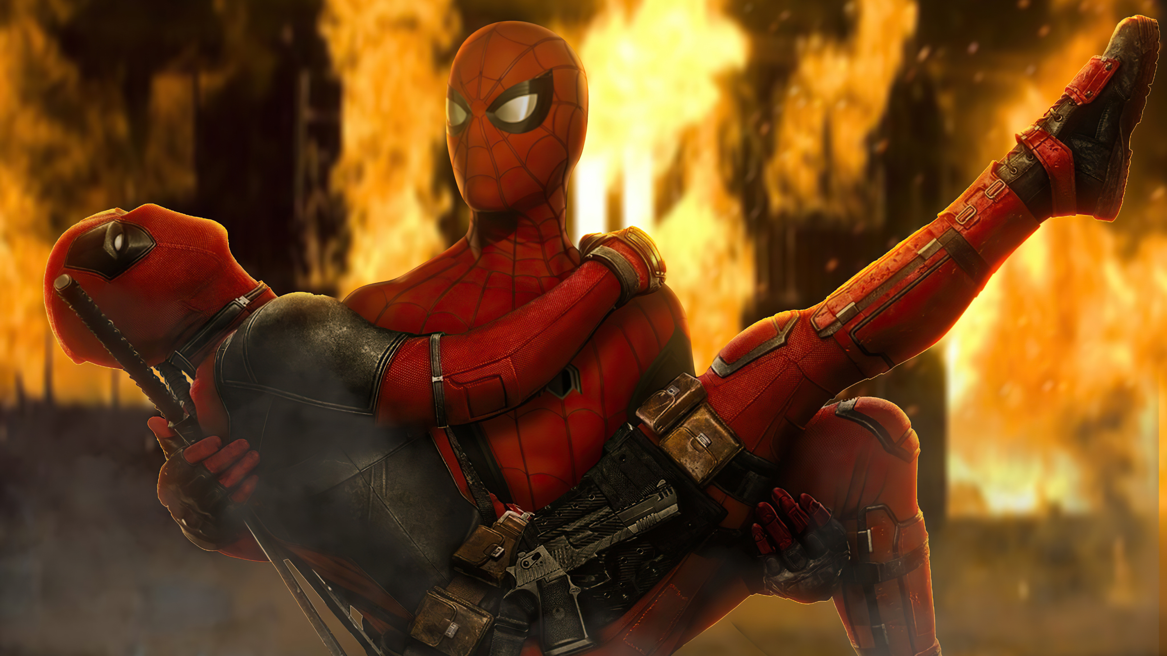 Deadpool And Spider Man Wallpapers