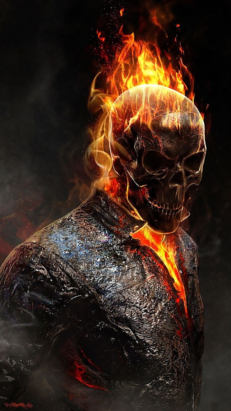 Ghost Rider Cool Illustration Wallpapers